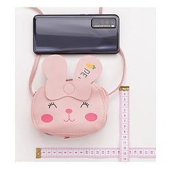 Babyhug Kitty Shaped Sling Bag - Peach