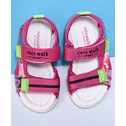 Cute Walk by Babyhug Sandal - Dark Pink