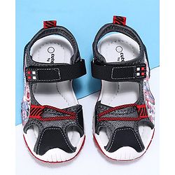 Cute Walk by Babyhug Sandals - Black Red