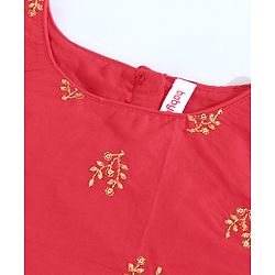 Babyhug Sleeveless Choli & Lehenga with Dupatta - Orange