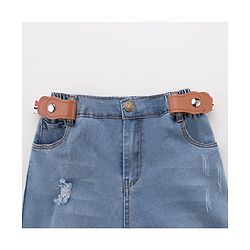 Babyhug Free Size Belt Moustache Print - White