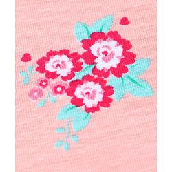 Babyhug Full Length Leggings Floral Print - Pink