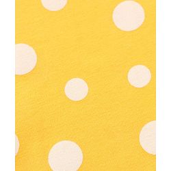 Babyhug Full Length Leggings Polka Dots Print - Yellow