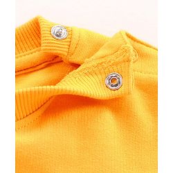 Babyhug Full Sleeves Sweatshirt Space Print Pack of 2 - Yellow Blue