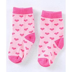 Cute Walk by Babyhug Cotton Blend Ankle Length Anti Bacterial Socks Multi Print Pack of 5 - Multicolour