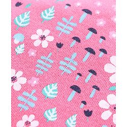 Babyhug 100% Cotton Cap, Mittens & Booties Floral Print - Pink
