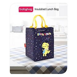 Babyhug Insulated Lunch Bag With Dinosaur Print (Colour May Vary)