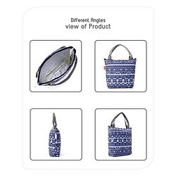 Babyhug Portable and Reusable Insulated Lunch Bag With Strips Print|For School,Travel and Outdoors|Premium & Easy to Carry| (Color & Print May Vary)