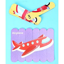 Babyhug Things That Move 18 Double Side Stick Wooden Puzzle Set| Montessori Pre-School Educational and Learning Toy For 3-6 Years Kids| 6 Different Design Fun & Interesting Way To Learn Things Stick Puzzle| BIS Certified