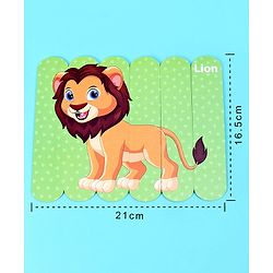 Babyhug Pet and Wild Animals 18 Double Side Stick Wooden Puzzle Set| Montessori Pre-School Educational and Learning Toy For 3-6 Years Kids| 6 Different Design Fun & Interesting Way To Learn Things Stick Puzzle| BIS Certified