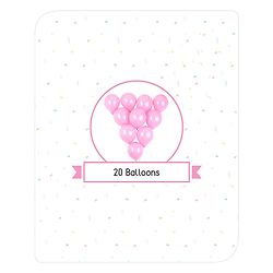 Babyhug Half Birthday Party Decor Kit Pink - Pack of 24