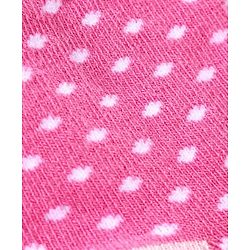 Cute Walk by Babyhug Ankle Length Antibacterial Socks Polka Dot Design Pack of 3 - Pink Purple Grey