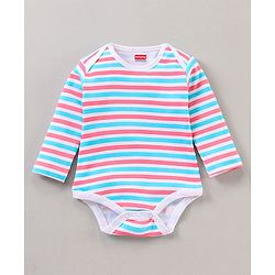 Babyhug Full Sleeves 100% Cotton Onesies Pack of 7 - Multicolor