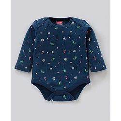 Babyhug 100% Cotton Full Sleeves Multi Print Onesies Pack of 3 - Multicolor