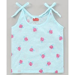Babyhug 100% Cotton Singlet Jhablas Rose Print Pack of 3  - Multicolor