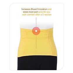 Babyhug Cotton Maternity Belt - Yellow