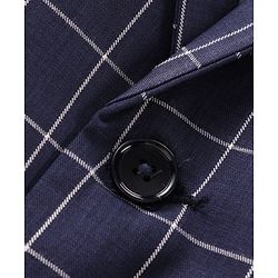 Babyhug Full Sleeves Party Wear Blazer Checks - Blue