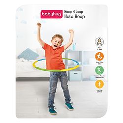 Babyhug Hoop N Loop Hula Hoop - Blue Green Yellow
