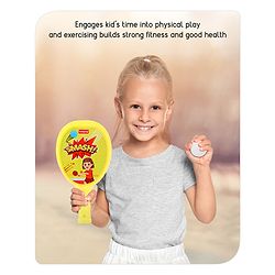 Babyhug Junior Plastic Racket Set - Yellow