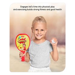 Babyhug Junior Plastic Racket Set - Yellow