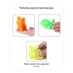 Babyhug Bath In Style Squeezy Toy Set Pet Animals Pack of 4 (Packaging May Vary)