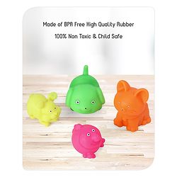 Babyhug Bath In Style Squeezy Toy Set Pet Animals Pack of 4 (Packaging May Vary)