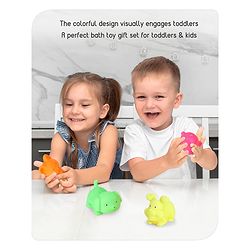 Babyhug Bath In Style Squeezy Toy Set Pet Animals Pack of 4 (Packaging May Vary)