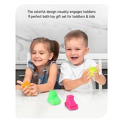 Babyhug Bath In Style Squeezy Toy Set Vehicles Pack of 4 (Color May Vary)