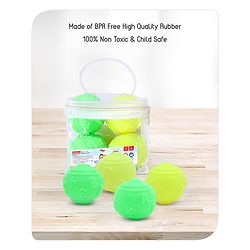 Babyhug Bath In Style Squeezy Toy Set Balls Pack of 4 - Green Yellow