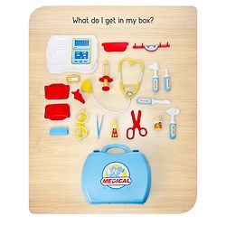 Babyhug Hello Doctor Suitcase Playset - 21pieces