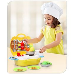 Babyhug Chef's Home Kitchen Suitcase Playset - 28 Pieces