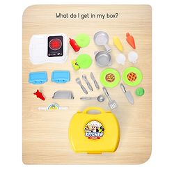 Babyhug Chef's Home Kitchen Suitcase Playset - 28 Pieces