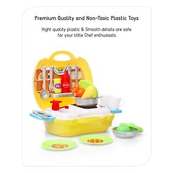 Babyhug Chef's Home Kitchen Suitcase Playset - 28 Pieces