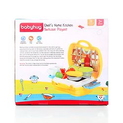 Babyhug Chef's Home Kitchen Suitcase Playset - 28 Pieces