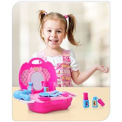 Babyhug My Vanity Makeup Suitcase Playset - 21 Pieces