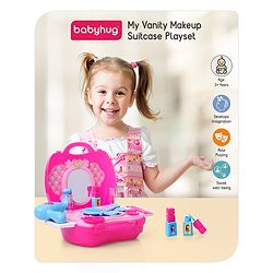 Babyhug My Vanity Makeup Suitcase Playset - 21 Pieces