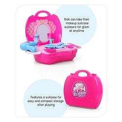 Babyhug My Vanity Makeup Suitcase Playset - 21 Pieces