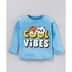 Babyhug Full Sleeves T-Shirts Stripes and Text Print Pack of 2 - Multicolour