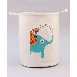 Babyhug Laundry Bag Elephant Bird Printed - Green