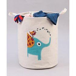 Babyhug Laundry Bag Elephant Bird Printed - Green