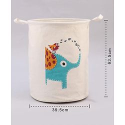 Babyhug Laundry Bag Elephant Bird Printed - Green