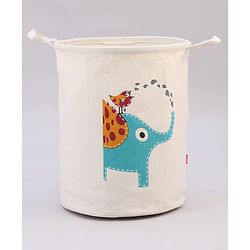 Babyhug Laundry Bag Elephant Bird Printed - Green