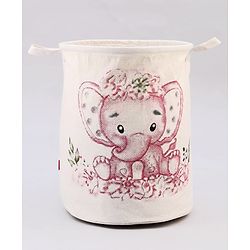 Babyhug Laundry Bag Elephant Printed - Pink