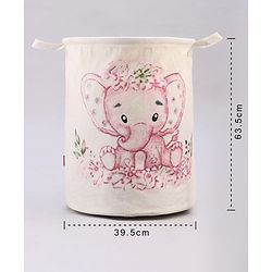 Babyhug Laundry Bag Elephant Printed - Pink