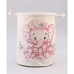 Babyhug Laundry Bag Elephant Printed - Pink