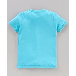 Babyhug Antibacterial Finish Half Sleeves  Vest Pack of 2 - Blue Yellow