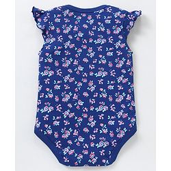 Babyhug Half Sleeves 100% Cotton Onesie with Leggings - Multicolour