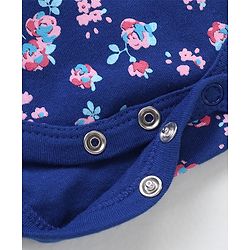 Babyhug Half Sleeves 100% Cotton Onesie with Leggings - Multicolour