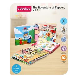 Babyhug Story Book of Mr. Pepper's New Learnings, Activities, and Behaviors, Set of 6 - English
