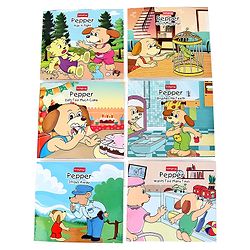Babyhug Story Book of Mr. Pepper's New Learnings, Activities, and Behaviors, Set of 6 - English